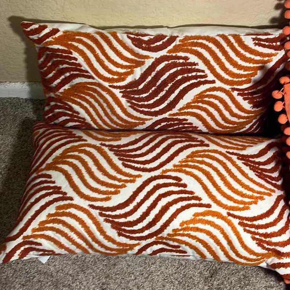 Photo 2 of ORANGE THROW PILLOWS (4)