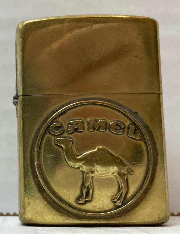 Photo 1 of ZIPPO CAMEL GOLD FINISH LIGHTER 1992