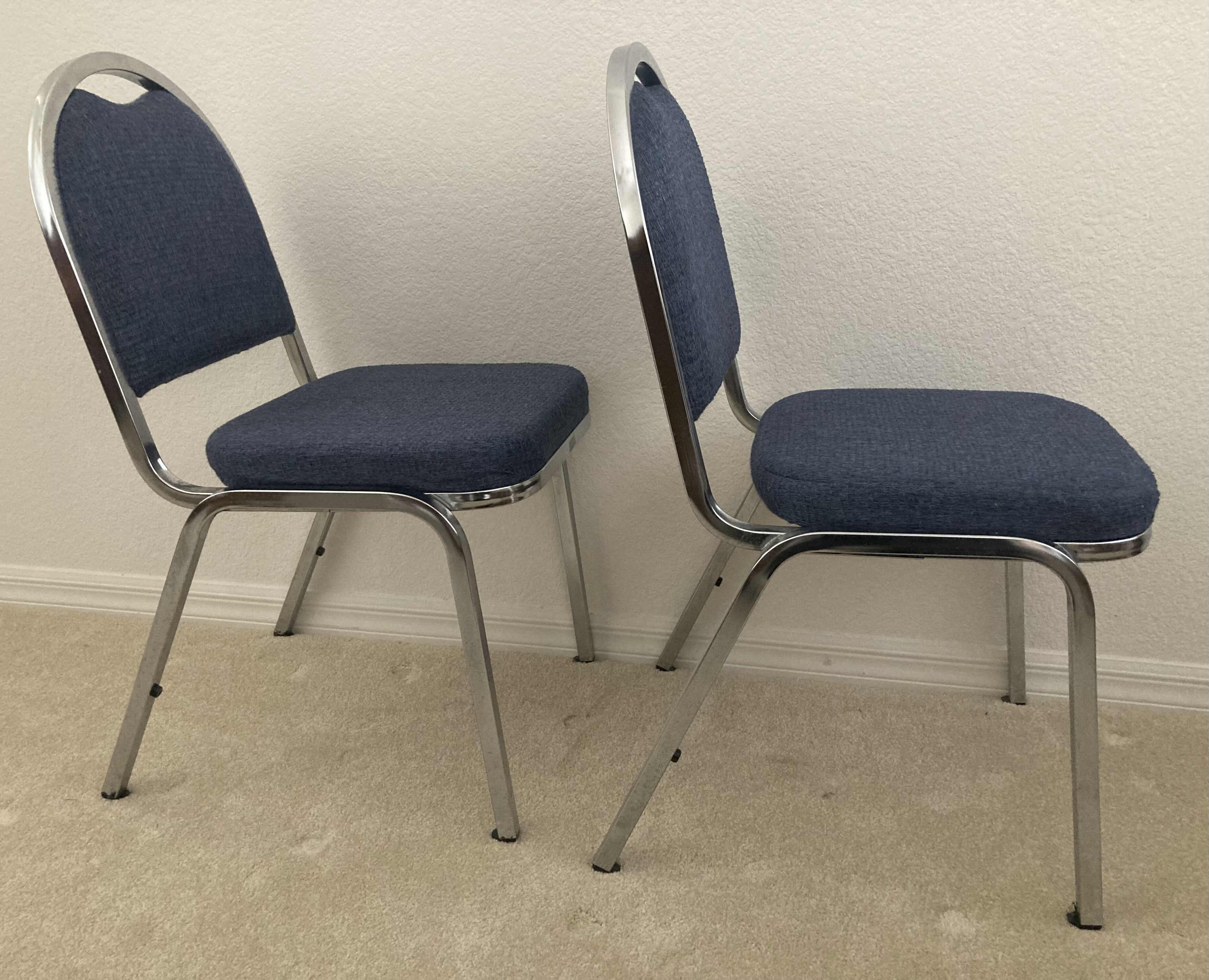 Photo 4 of KD CONTEXT BLUE UTILITY CHAIRS 18” X 16.5” H32”