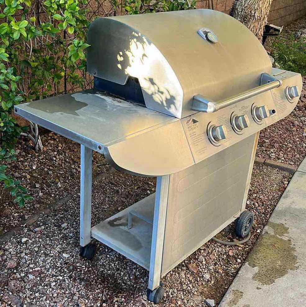 Photo 3 of NORTH AMERICAN OUTDOORS STAINLESS STEEL NATURAL GAS CONVERTED BBQ GRILL 57.5” X 22.5” H45”