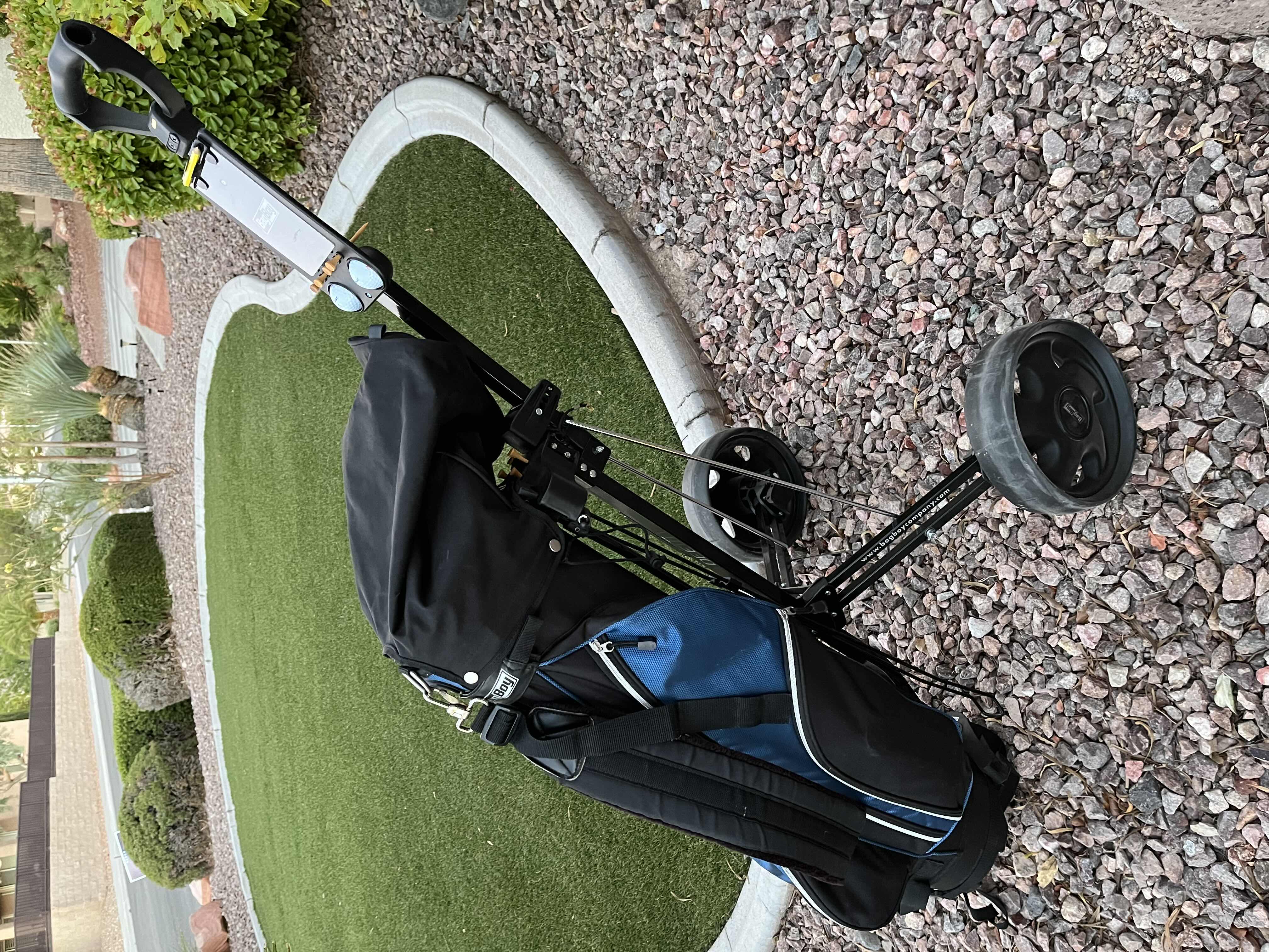 Photo 4 of NITRO BLACK/BLUE GOLF BAG W BAGBOY STAND & CLUB COVER