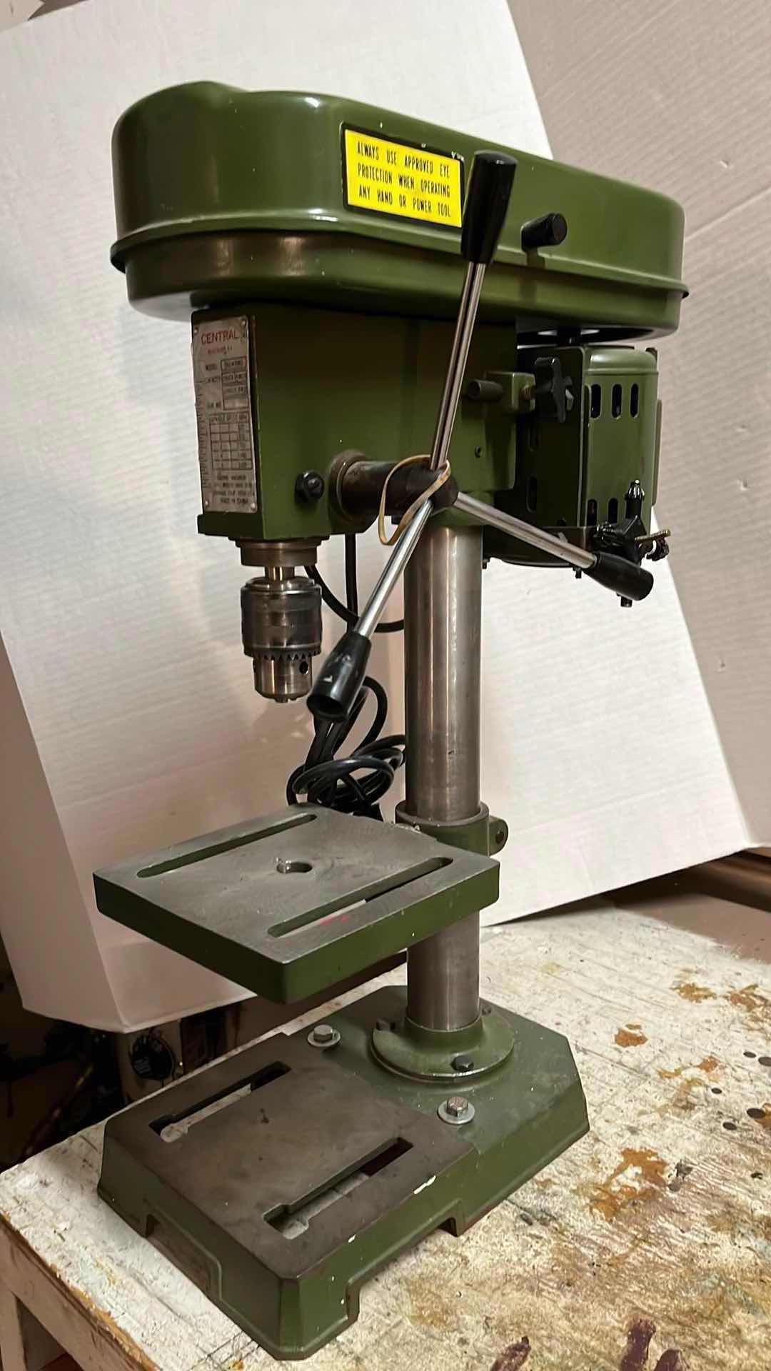 Photo 2 of CENTRAL MACHINERY MOUNTED DRILL PRESS MODEL 9983