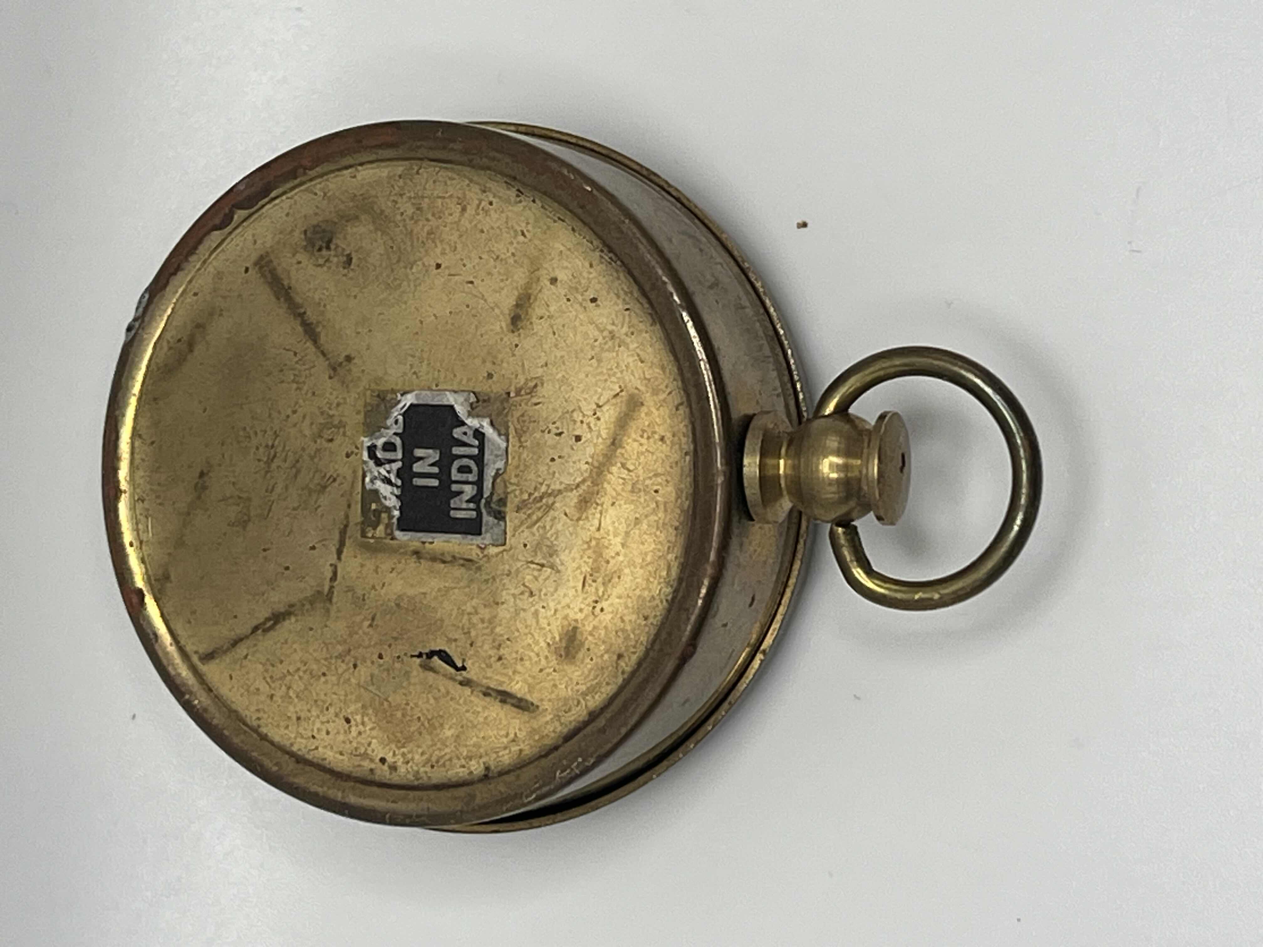 Photo 7 of STANLEY LONDON BRASS FINISH COMPASS MADE IN INDIA 1.75” X 2.5”