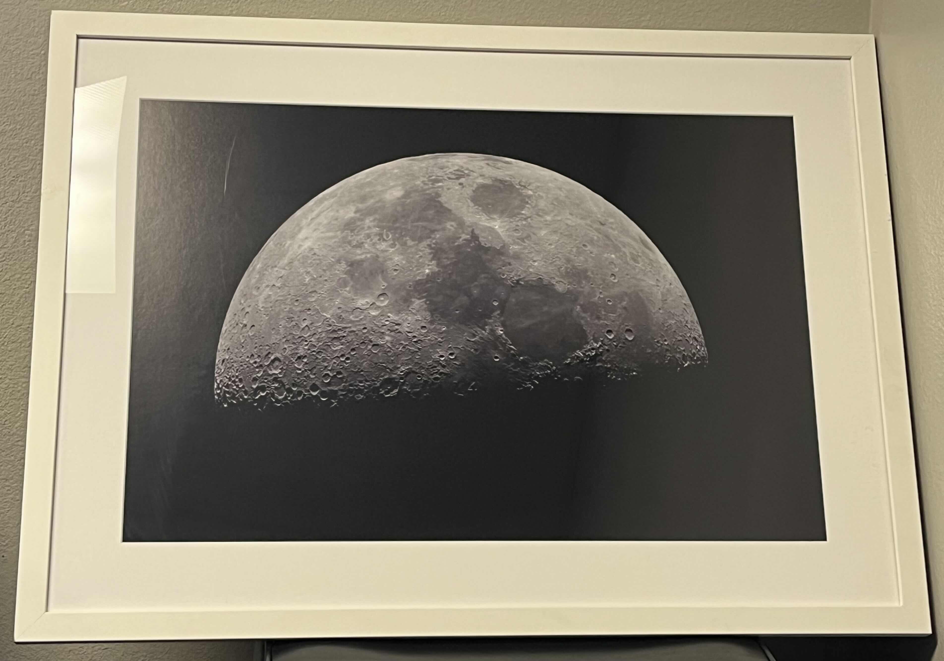 Photo 1 of HALF MOON CLOSE UP FRAMED PHOTOGRAPH 37.5” X 27.5”