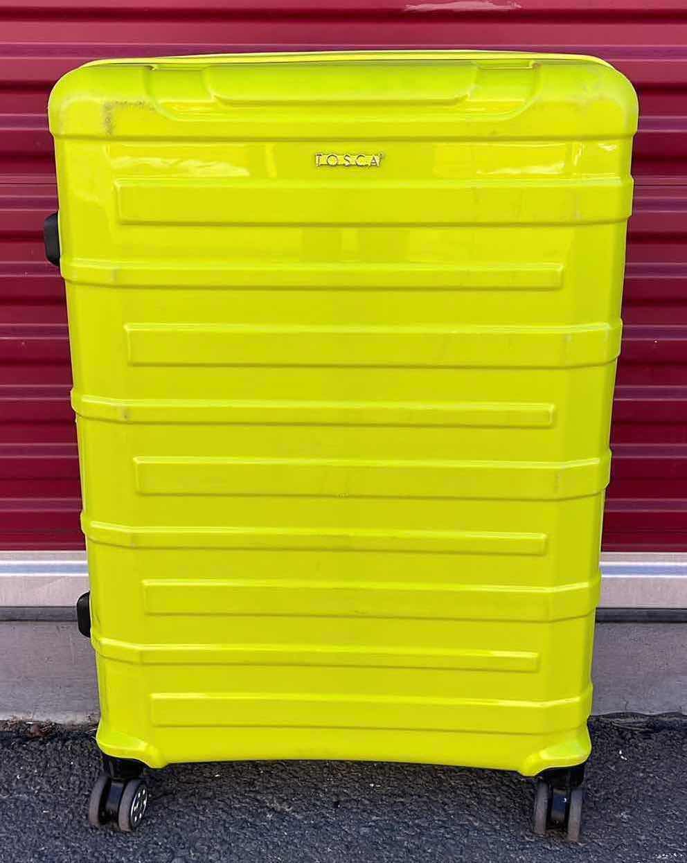 Photo 1 of TOSCA WARRIOR LIME GREEN HARD CASE ROLLING CHECK BAG LUGGAGE 21.5” X 12.5” H31”