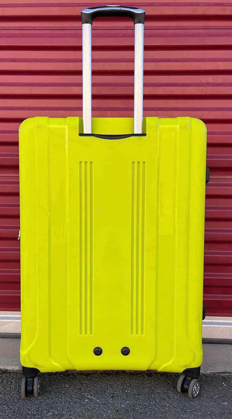 Photo 3 of TOSCA WARRIOR LIME GREEN HARD CASE ROLLING CHECK BAG LUGGAGE 21.5” X 12.5” H31”