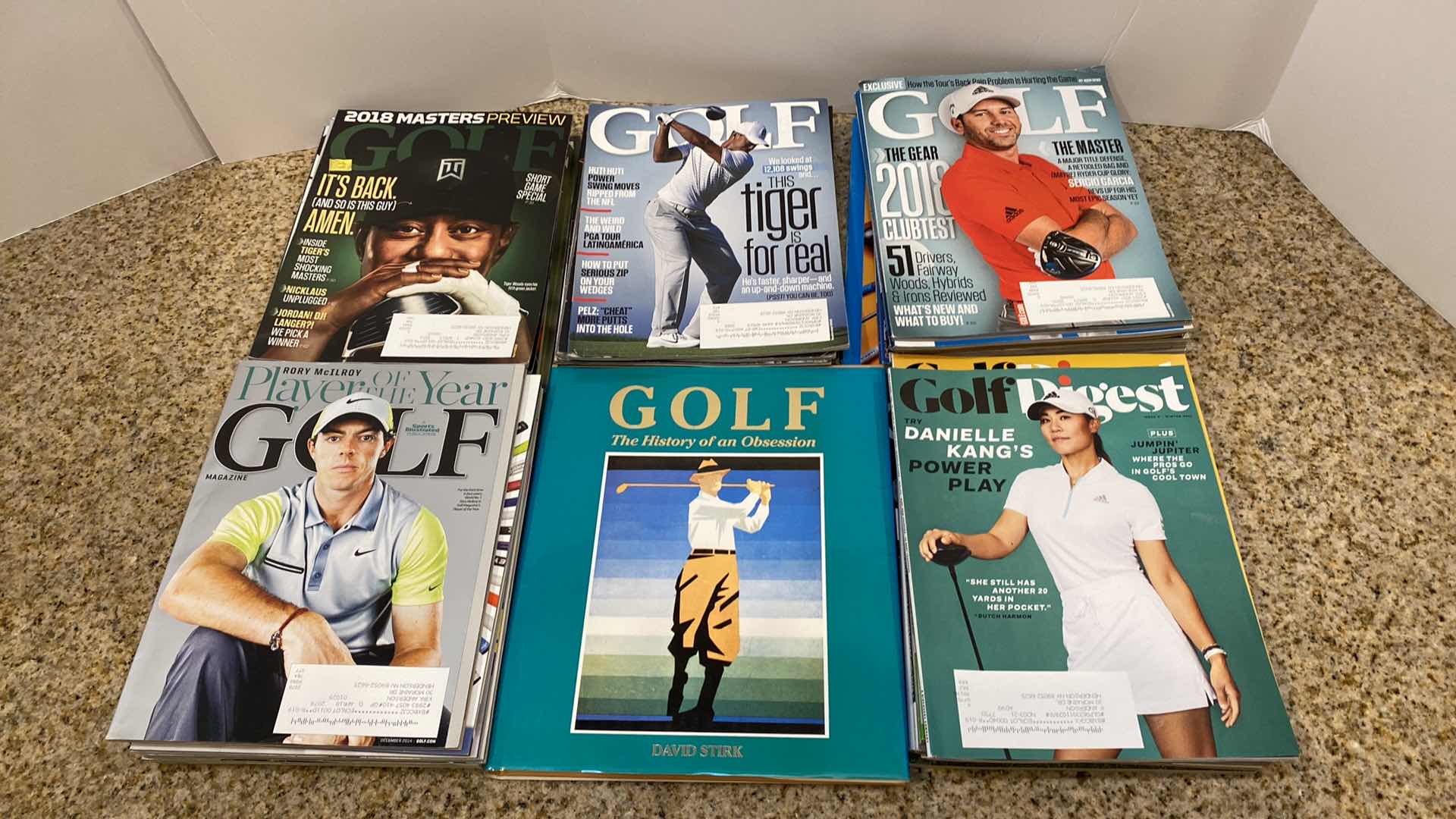 Photo 1 of HARD COVER GOLF BOOK AND MAGAZINE ASSORTMENT