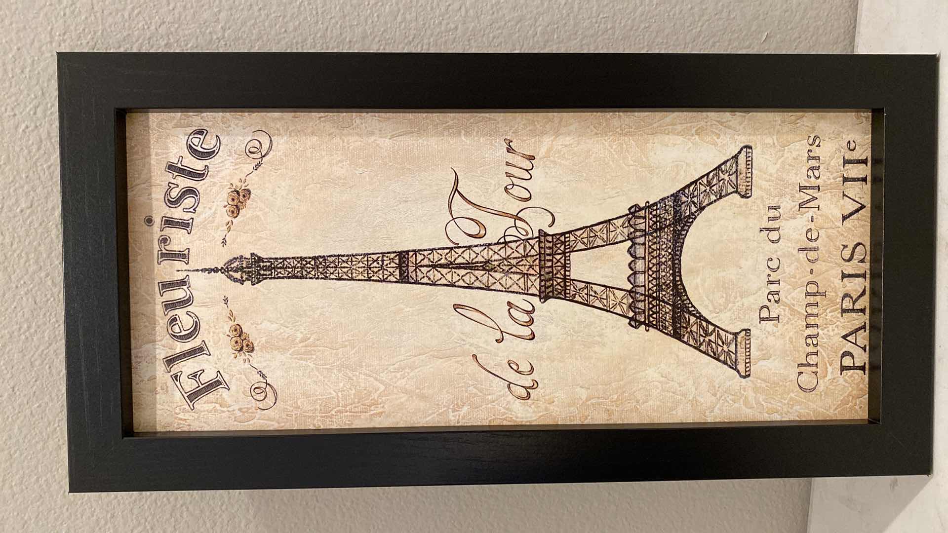 Photo 2 of FRAMED ART EIFFEL TOWER  10” X H20” AND DOORS HARDCOVER BOOK