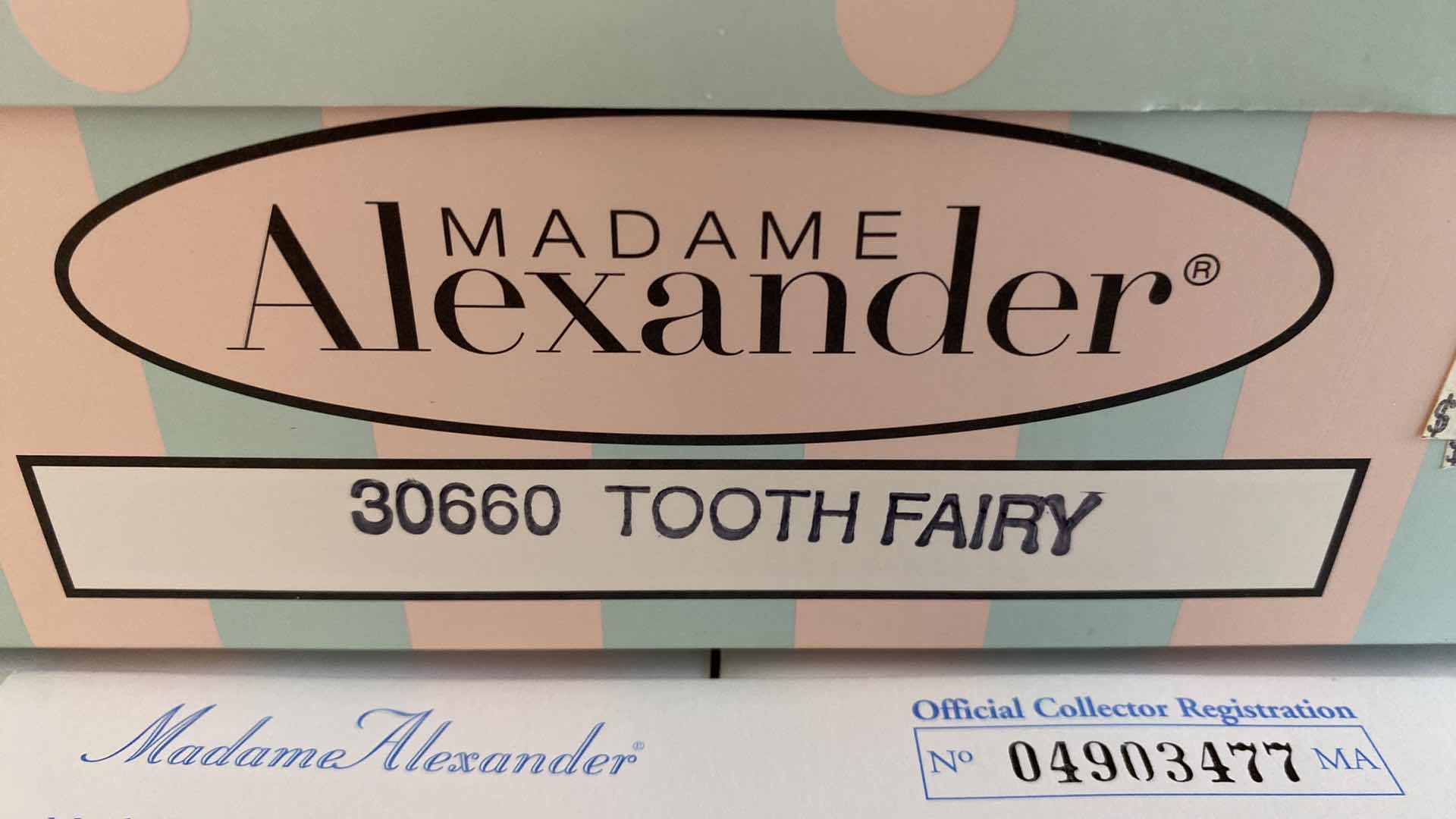 Photo 6 of MADAME ALEXANDER TOOTH FAIRY 30600 COLLECTIBLE H8” WITH BOX