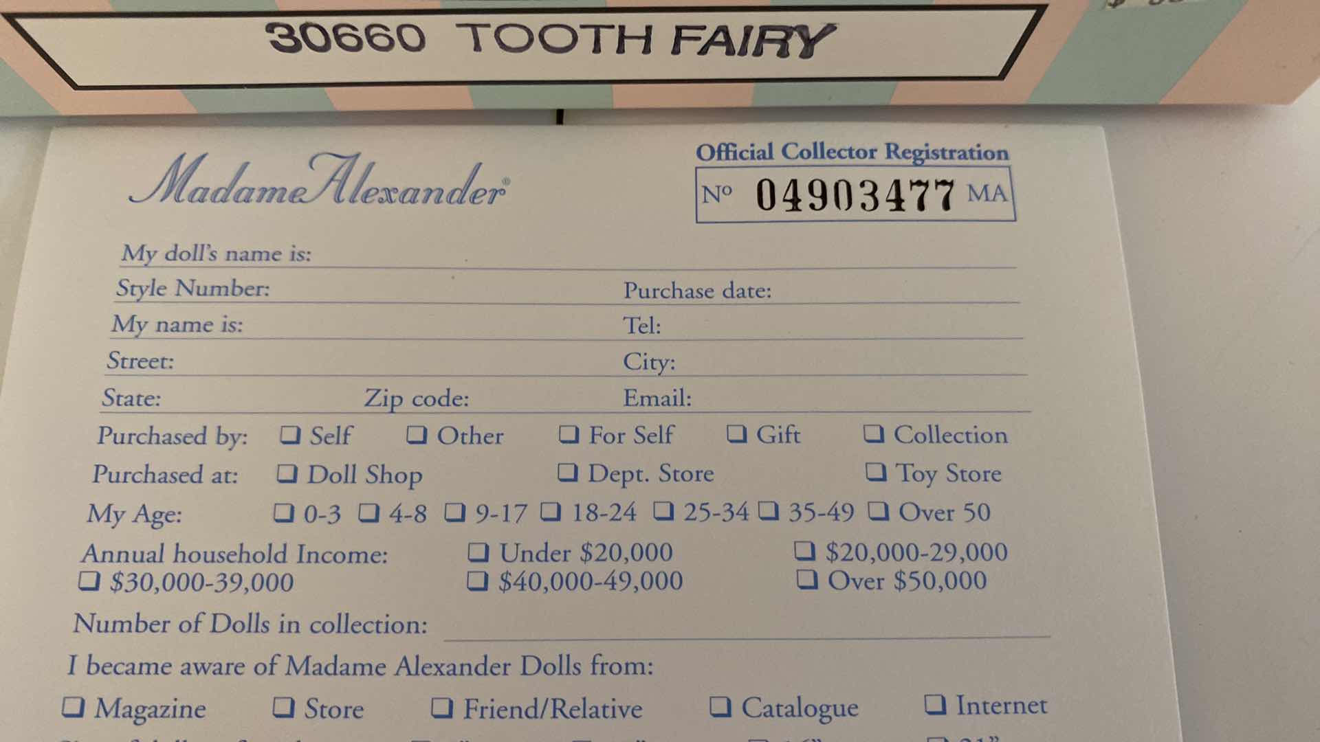 Photo 9 of MADAME ALEXANDER TOOTH FAIRY 30600 COLLECTIBLE H8” WITH BOX