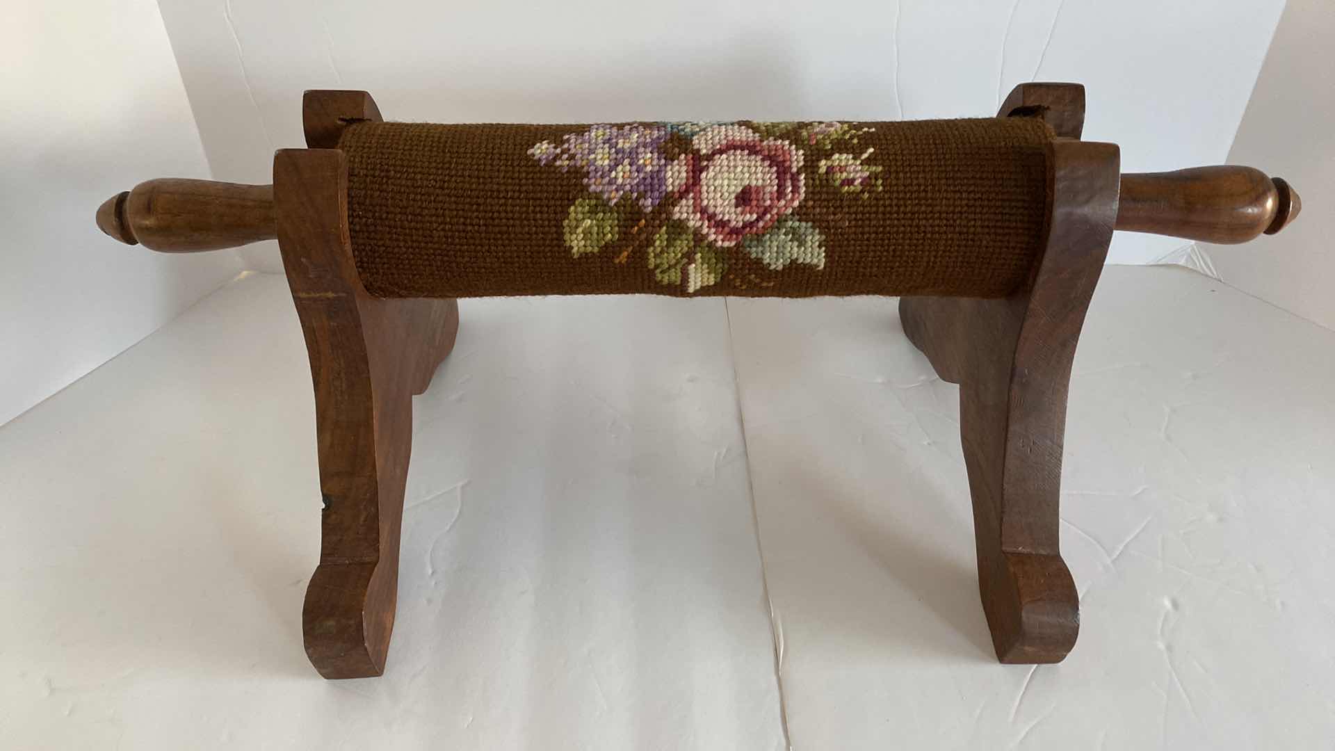 Photo 1 of ANTIQUE ROLLING PIN DECOR WITH NEEDLEPOINT