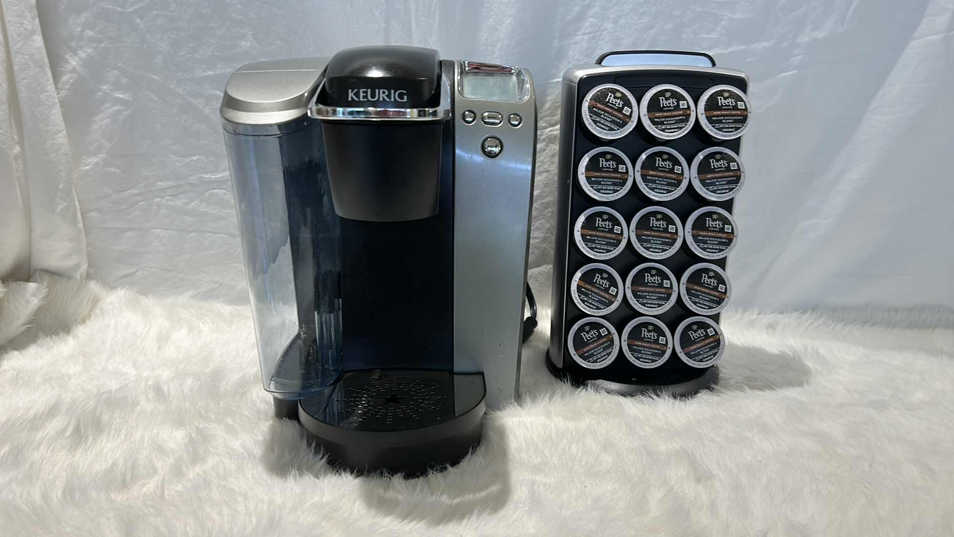 Photo 7 of KEURIG COFFEE MAKER AND POD HOLDER WITH PEETS COFFEE