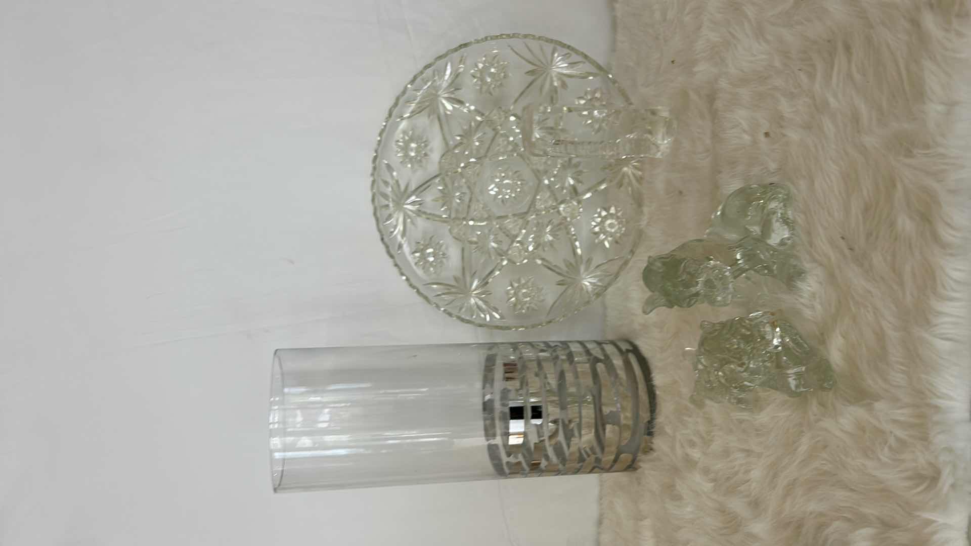 Photo 19 of 5 PC GLASS AND CRYSTAL DECOR ASSORTMENT (VASE H16”)