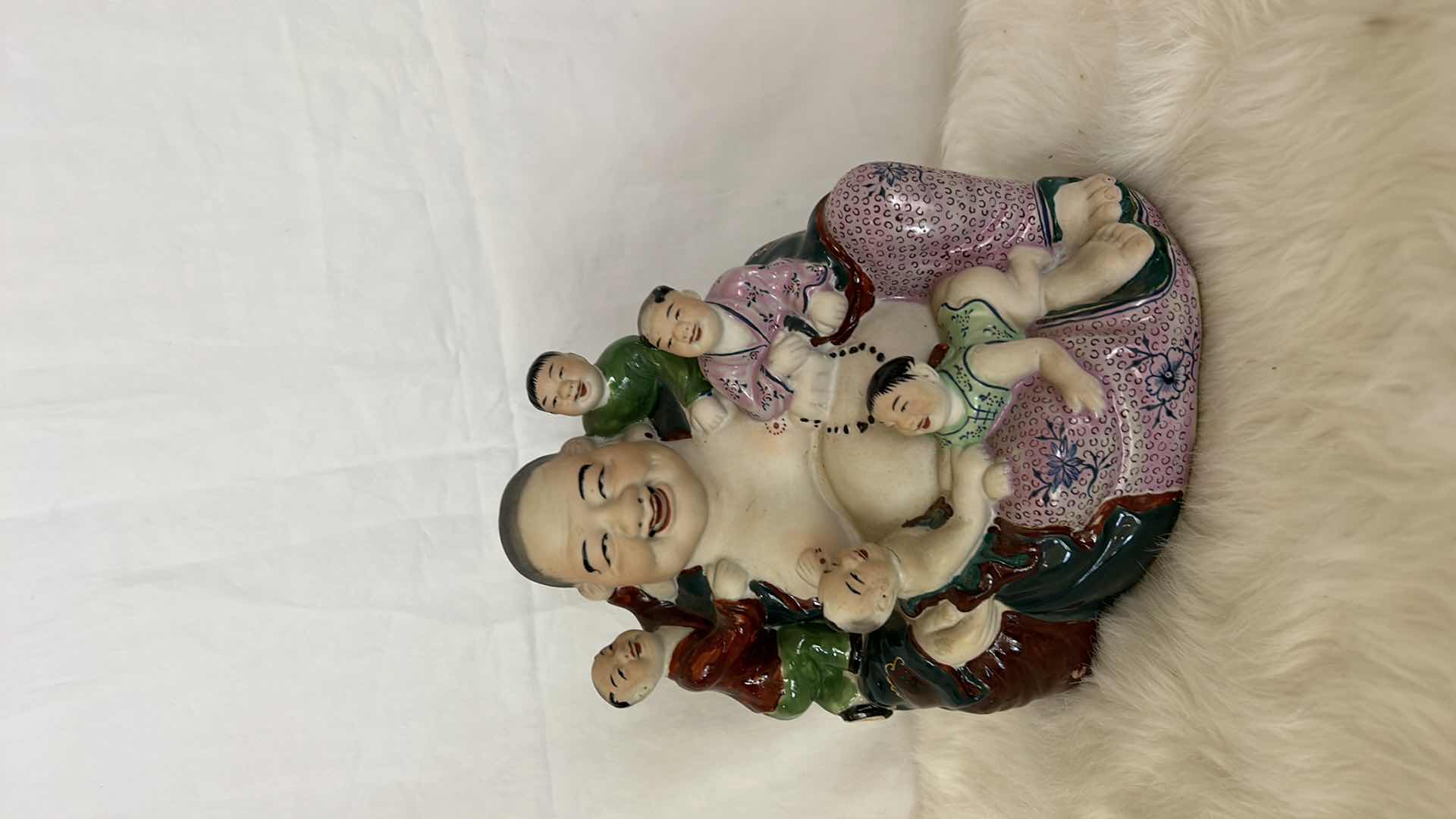 Photo 2 of 3 LAUGHING BUDDAH FIGURINES TALLEST 7.5”