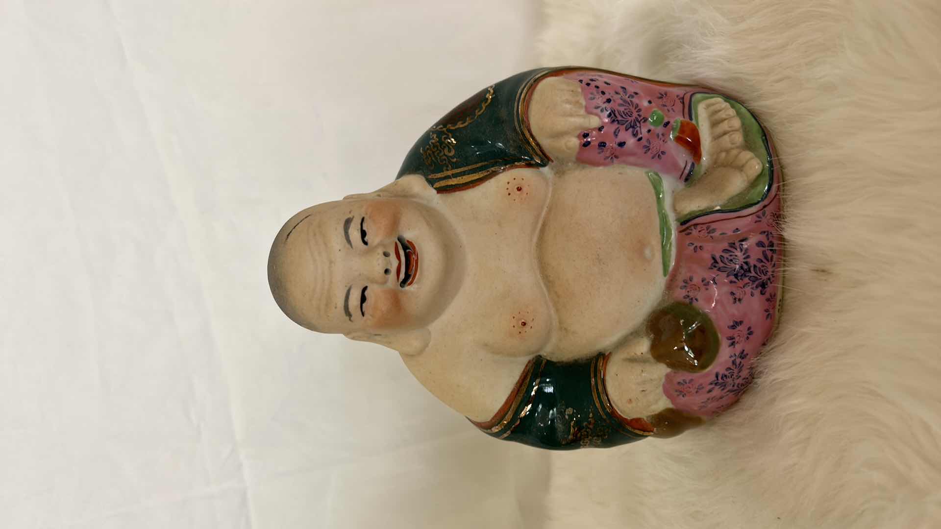 Photo 4 of 3 LAUGHING BUDDAH FIGURINES TALLEST 7.5”
