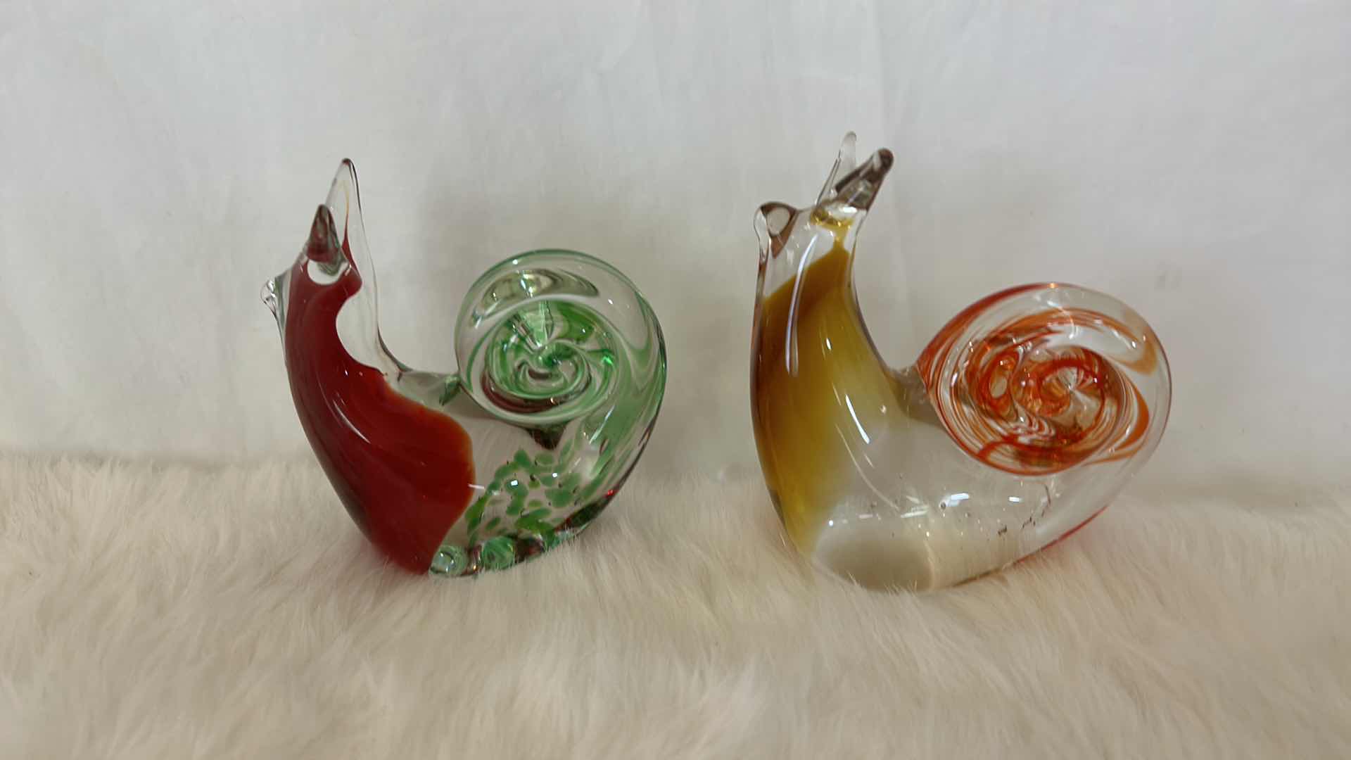 Photo 3 of HOME DECOR - GLASS AND CERAMIC ASSORTMENT SNAILS AND FISH (FISH 7 1/2” x 3”)