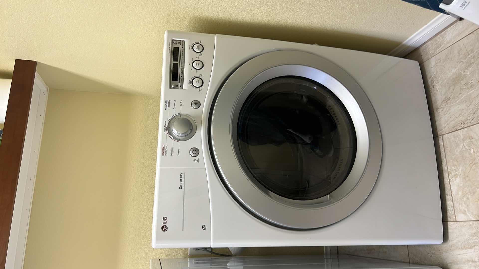 Photo 2 of WHITE LG FRONT LOAD DRYER (LIKE NEW) MODEL #DLG3051W