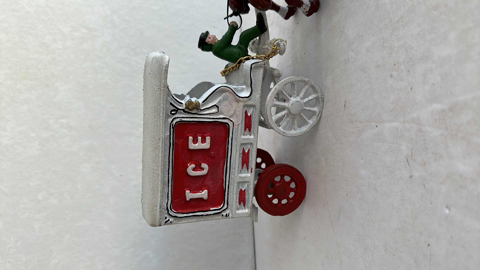 Photo 5 of VINTAGE CAST IRON ICE CART12”