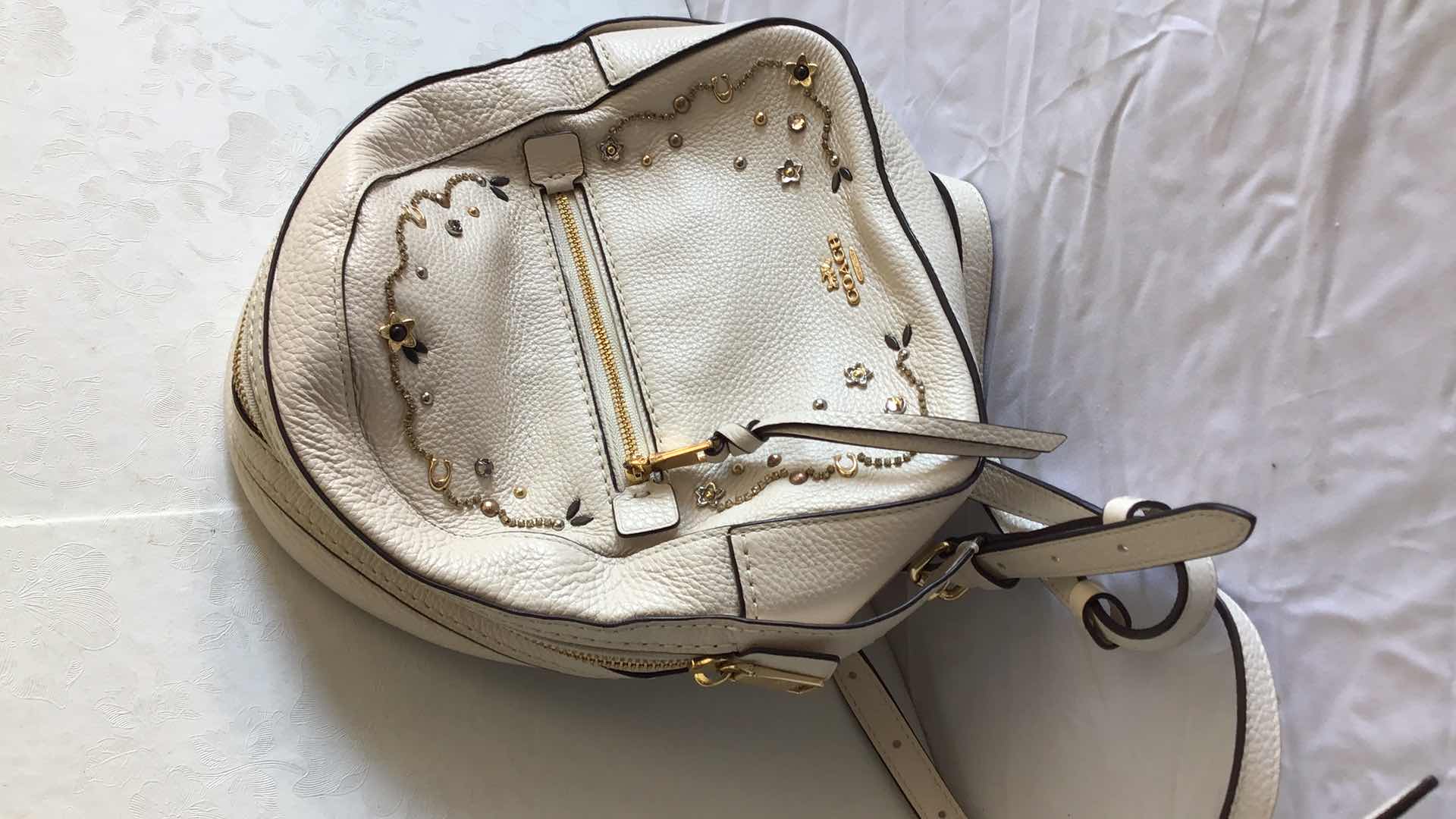 Photo 2 of COACH LEATHER JEWELED BACKPACK L1861-F49125