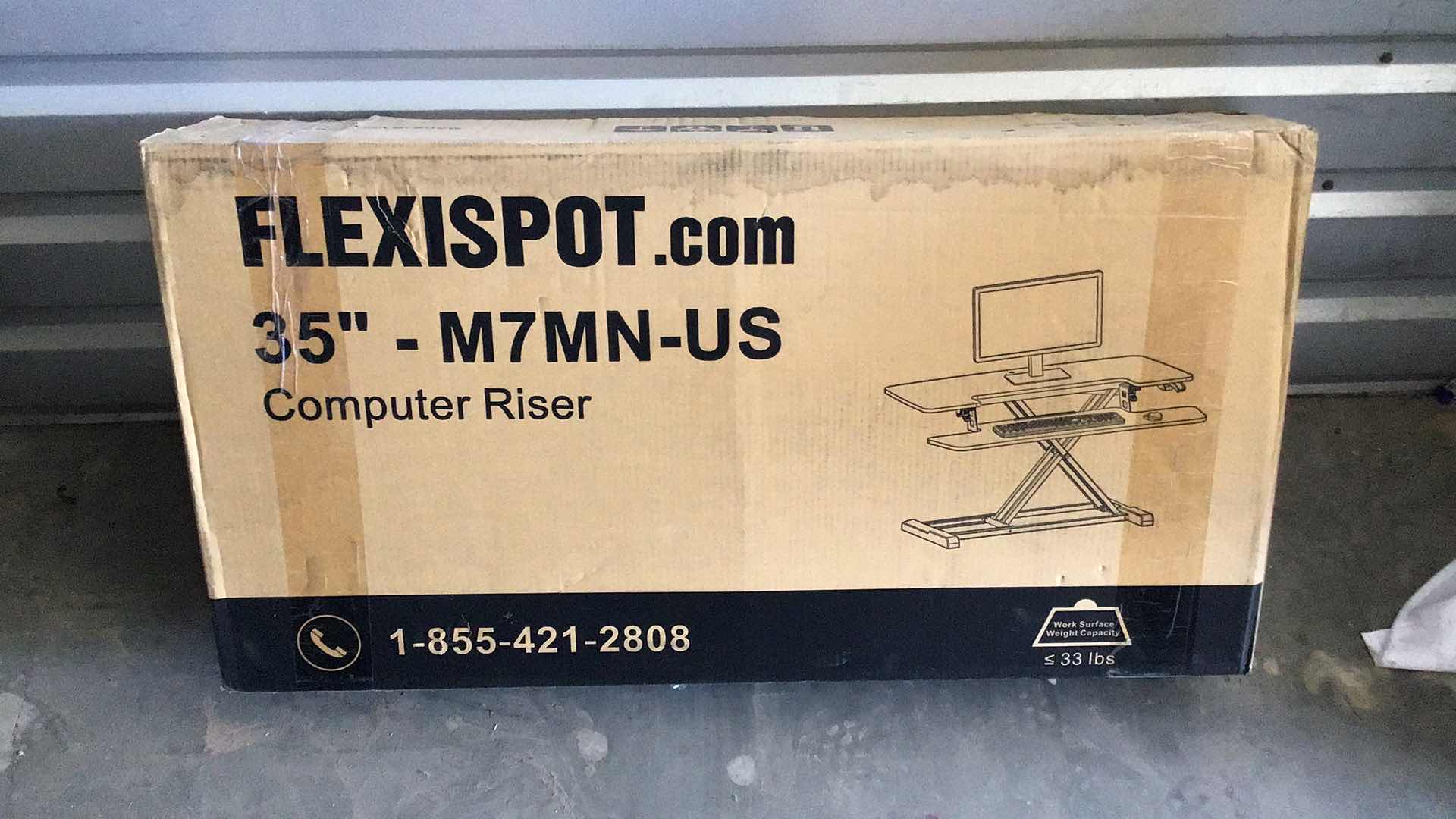 Photo 1 of NEW IN BOX FLEXISPOT 35” COMPUTER RISER DESK M7MN-US