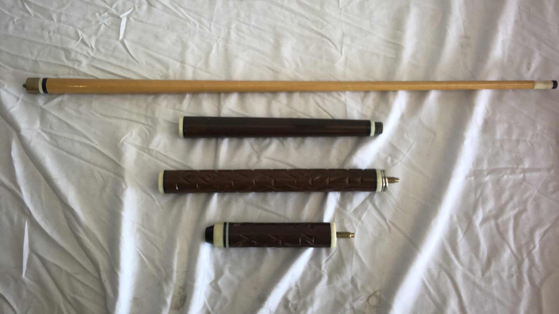 Photo 6 of SET OF TWO POOL CUES AND ONE BRIDGEHEAD CUE