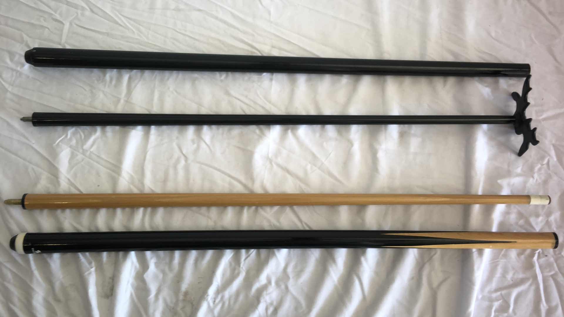 Photo 5 of SET OF TWO POOL CUES AND ONE BRIDGEHEAD CUE