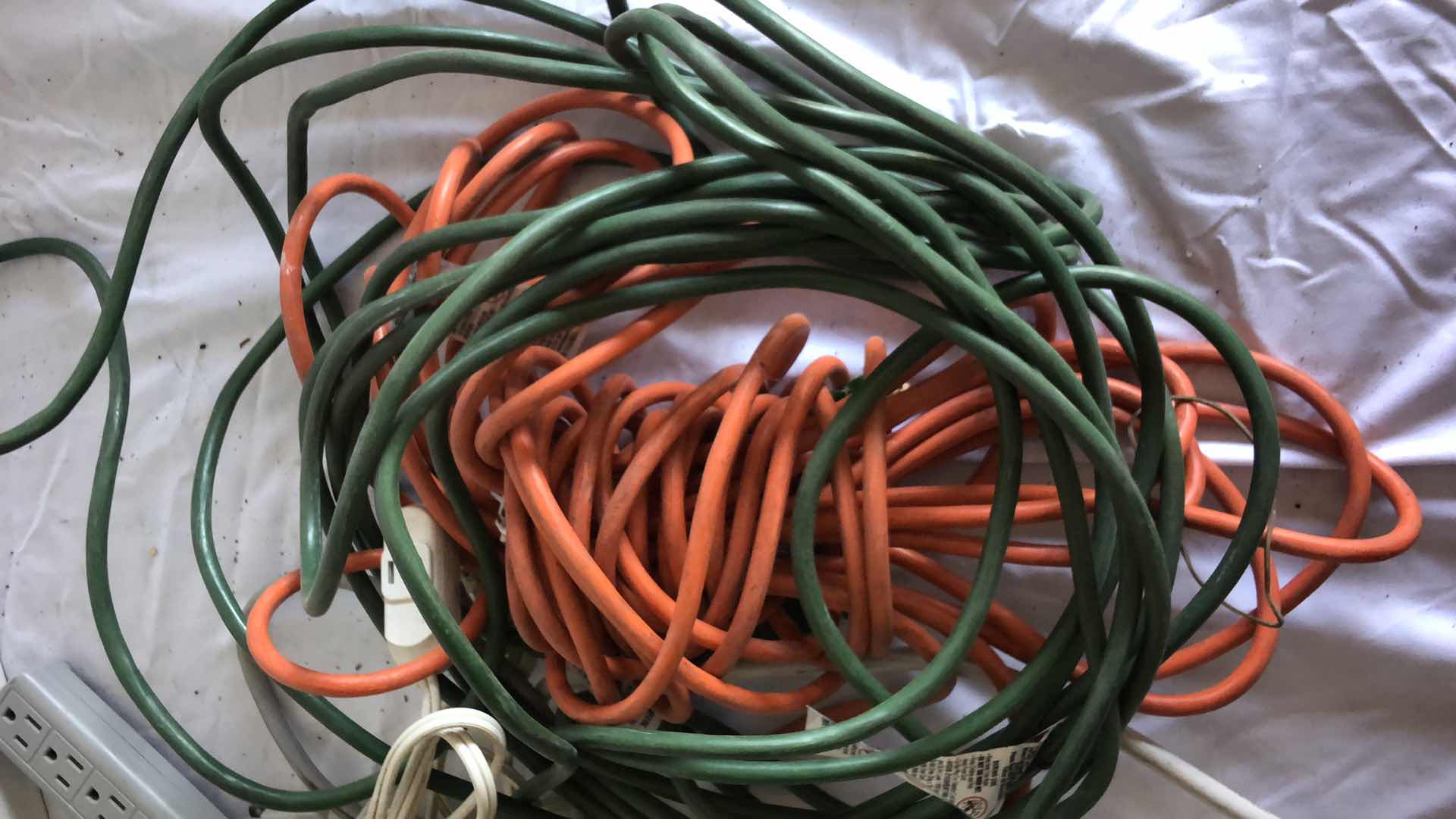 Photo 5 of BOX OF ASSORTED WORKING EXTENSION CABLES AND POWER JACKS