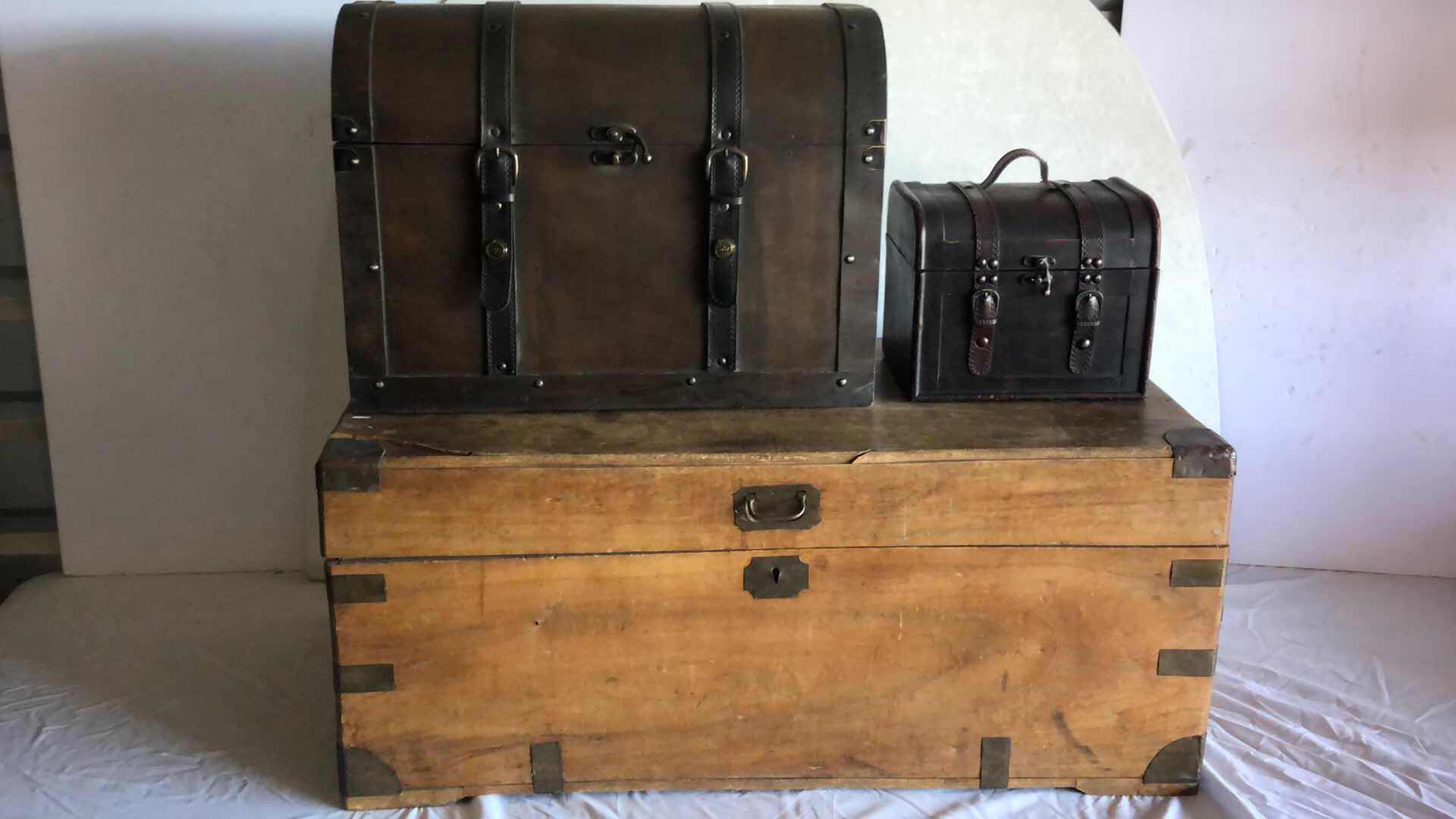 Photo 1 of DECOR/STORAGE CHESTS (LARGE DIMENSIONS 31” X 15” H14”)