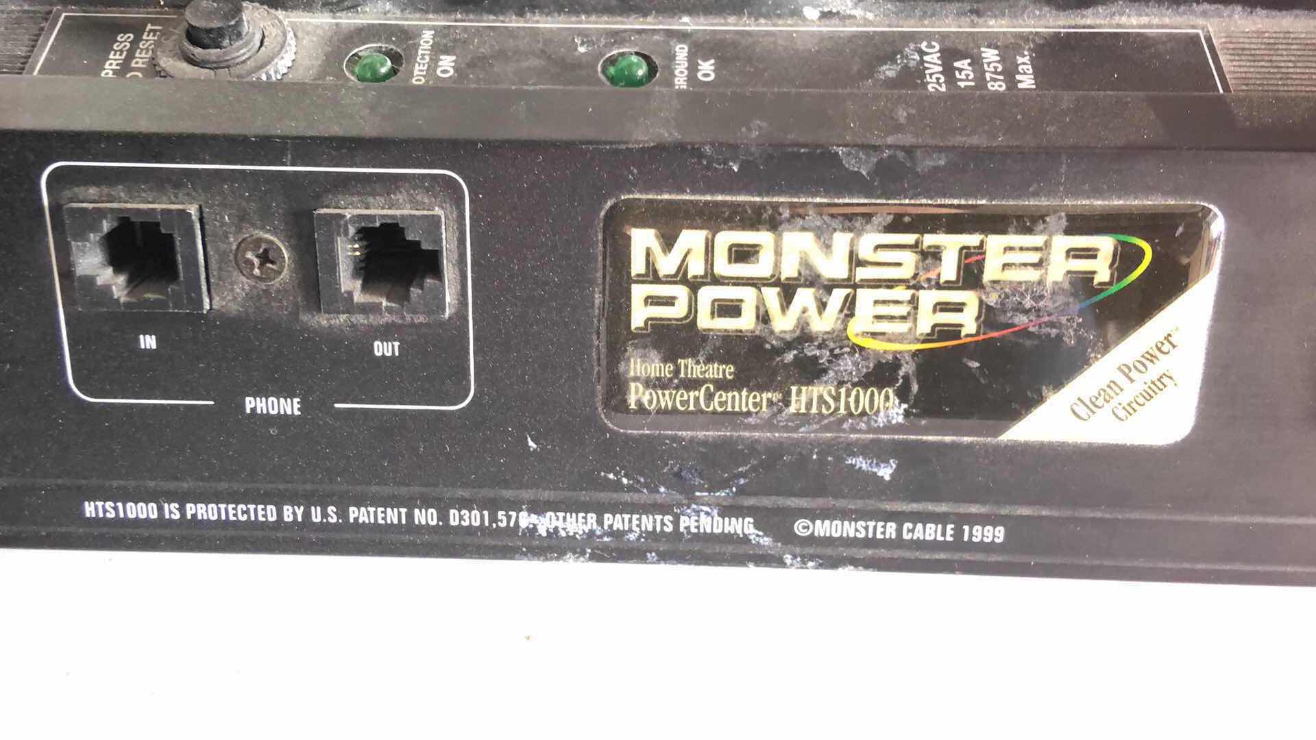 Photo 2 of MONSTER POWER HOME THEATER POWER CENTER HTS1000