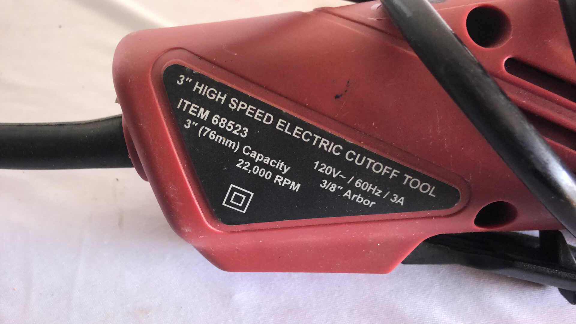 Photo 3 of CHICAGO ELECTRIC 3” HIGH SPEED CUT OFF TOOL