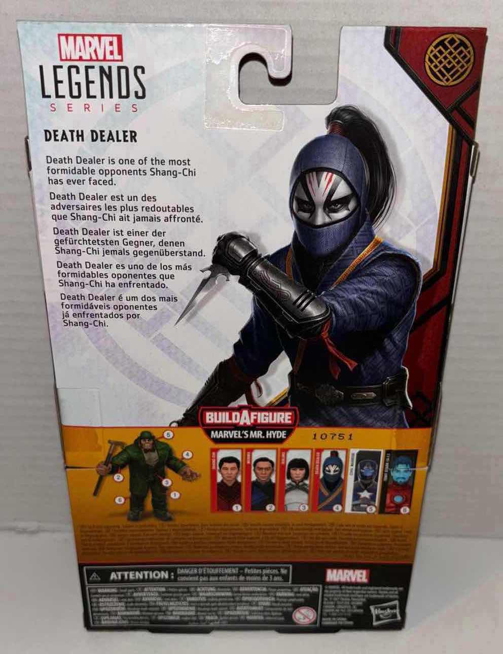 Photo 1 of NEW HASBRO MARVEL LEGEND SERIES SHANG-CHI & THE LEGEND OF THE TEN RINGS ACTION FIGURE & ACCESSORIES, “DEATH DEALER”