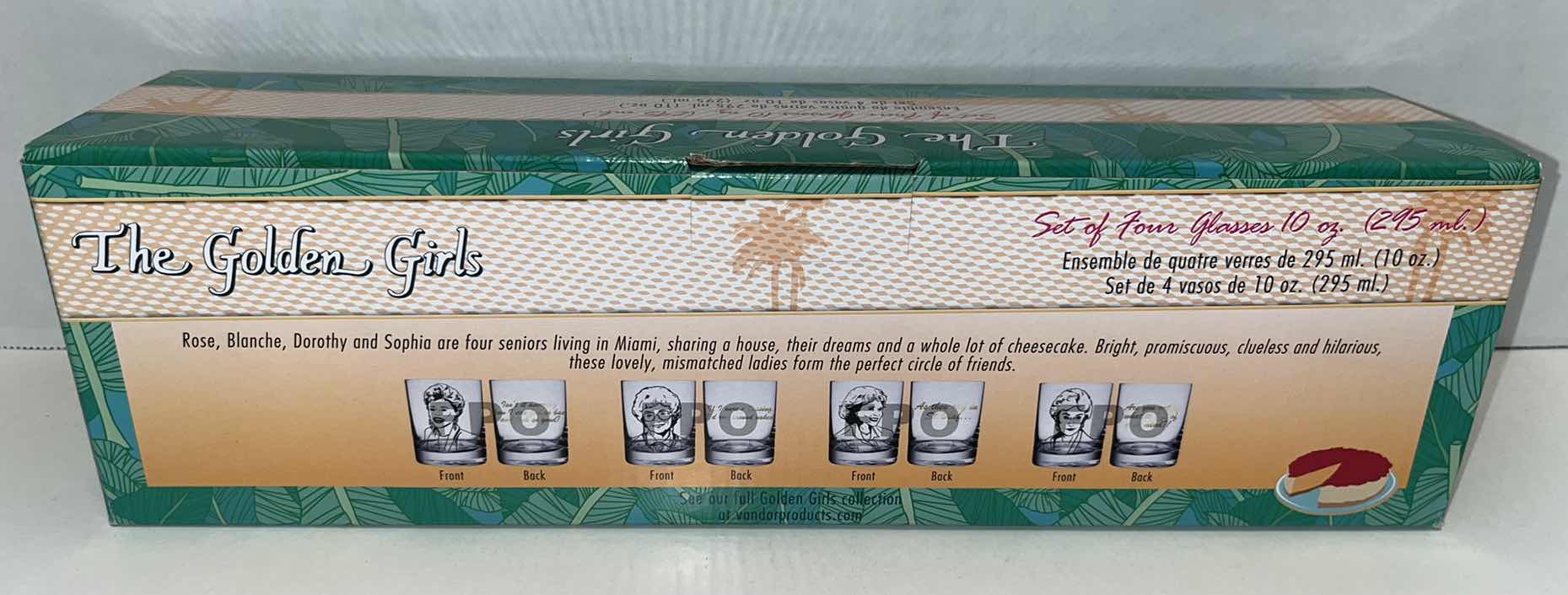 Photo 3 of NEW BIOWORLD THE GOLDEN GIRLS SET OF FOUR 10 OZ GLASSES