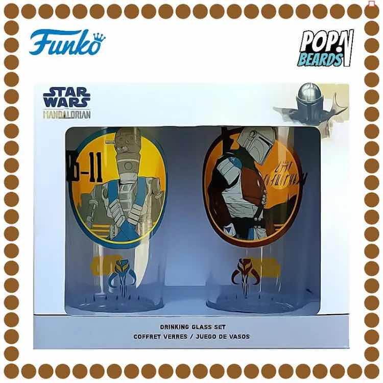 Photo 1 of NEW FUNKO STAR WARS THE MANDALORIAN DRINKING GLASS SET