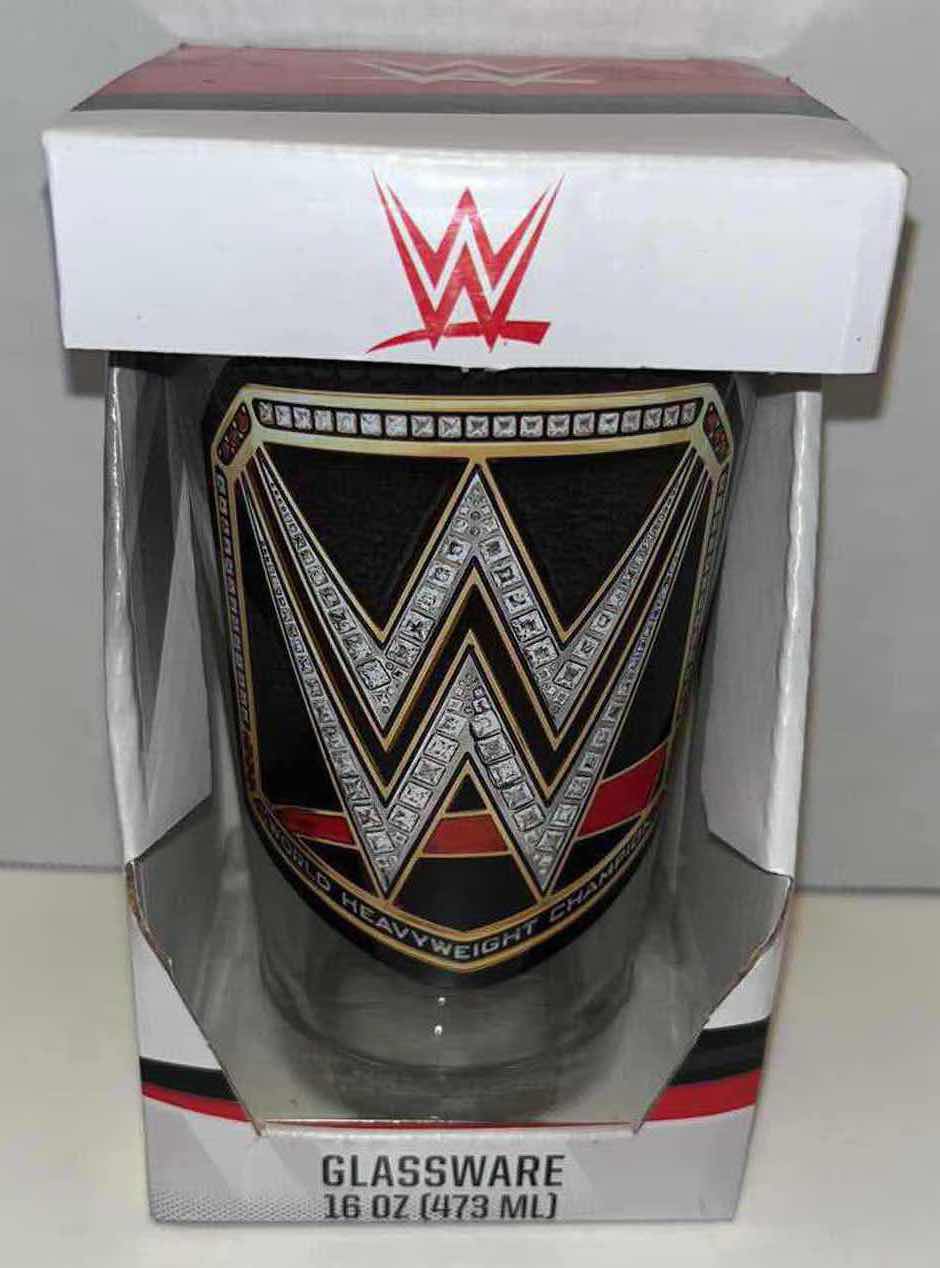 Photo 1 of NEW WWE GLASSWARE 16 OZ GLASS