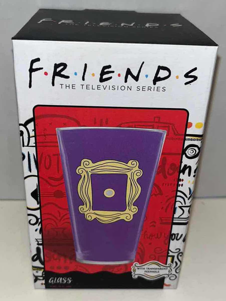 Photo 1 of NEW FRIENDS GLASSWARE PEEPHOLE FRAME PINT GLASS