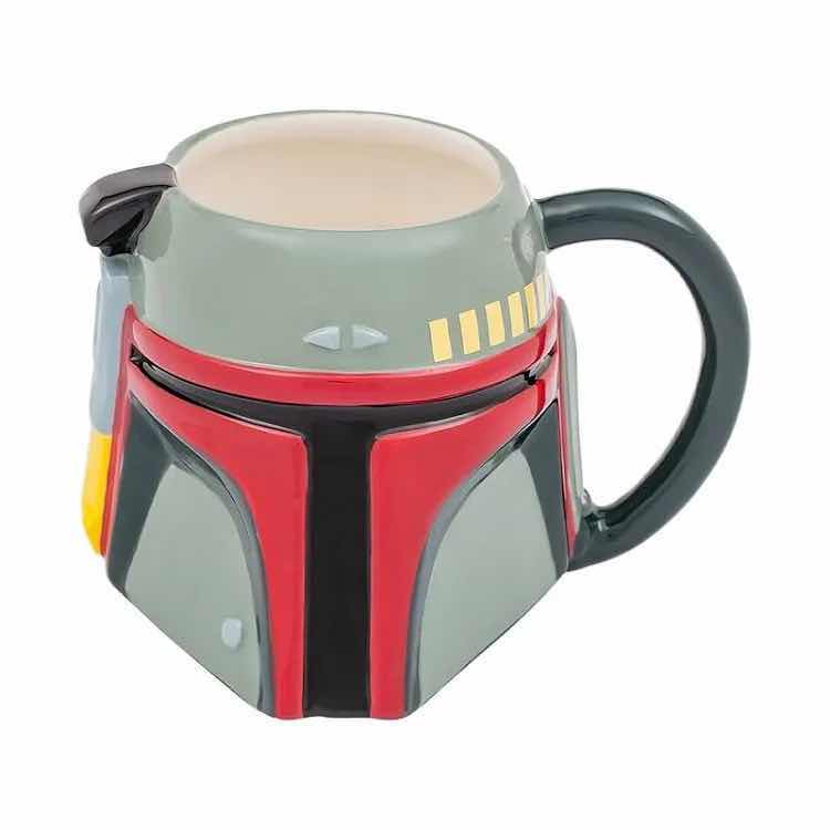 Photo 1 of NEW BIOWORLD STAR WARS BOBA FETT SCULPTED CERAMIC 20 OZ MUG