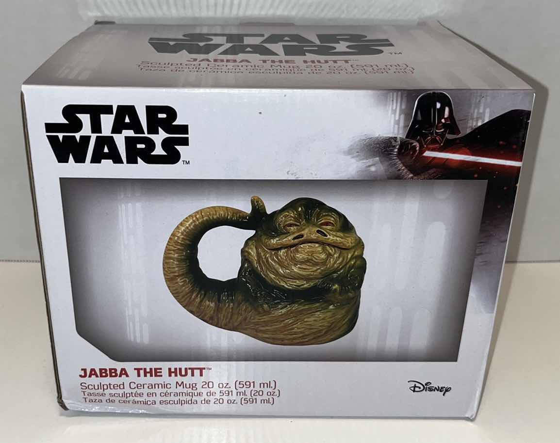 Photo 4 of NEW BIOWORLD STAR WARS JABBA THE HUTT SCULPTED CERAMIC 20 OZ MUG