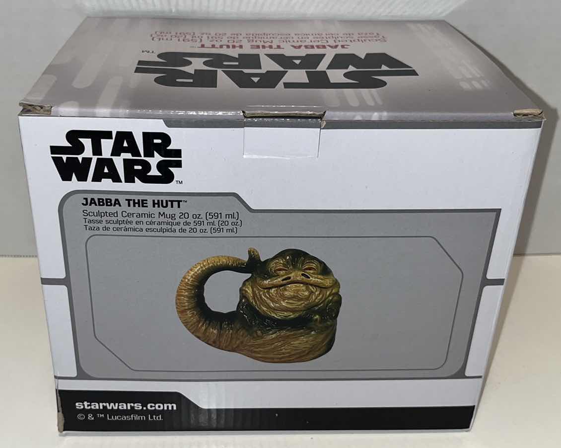 Photo 5 of NEW BIOWORLD STAR WARS JABBA THE HUTT SCULPTED CERAMIC 20 OZ MUG