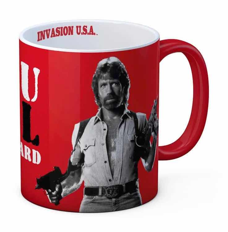 Photo 1 of NEW SD TOYS TOUGH GUY INVASION U.S.A. CHUCK NORRIS “SEE YOU IN HELL” CERAMIC MUG