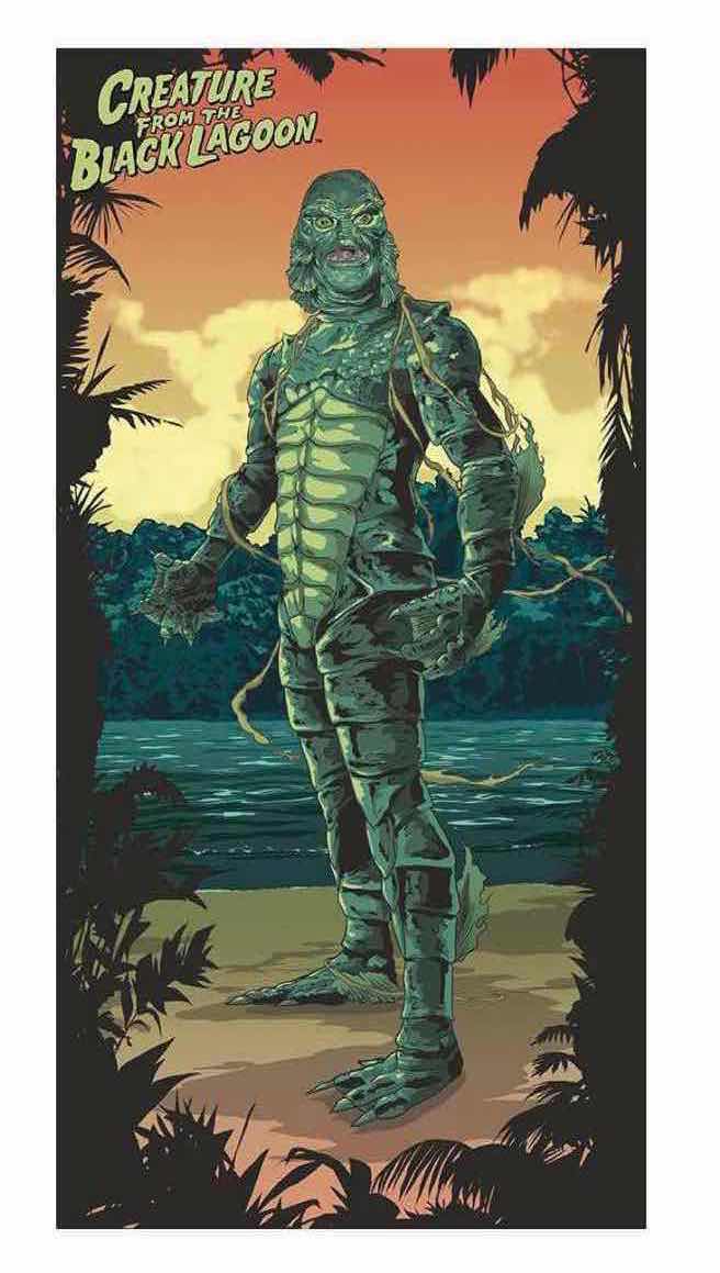Photo 1 of NEW FACTORY ENTERTAINMENT MONSTERS CREATURE FROM THE BLACK LAGOON 30” X 60” BEACH/BATH TOWEL