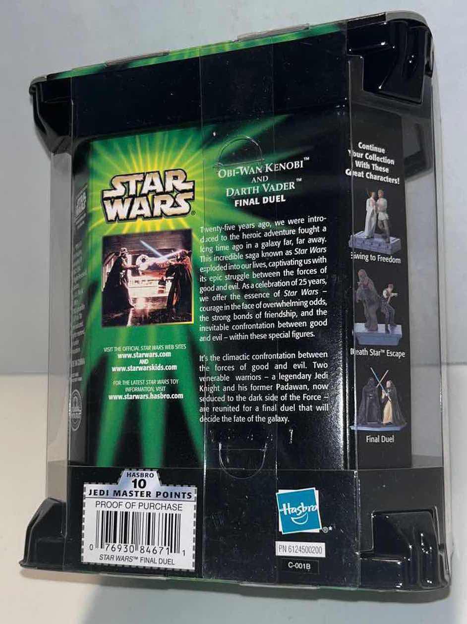 Photo 4 of NEW HASBRO STAR WARS SILVER ANNIVERSARY 1977-2002 “OBI-WAN KENOBI & DARTH VADAR, FINAL DUEL”