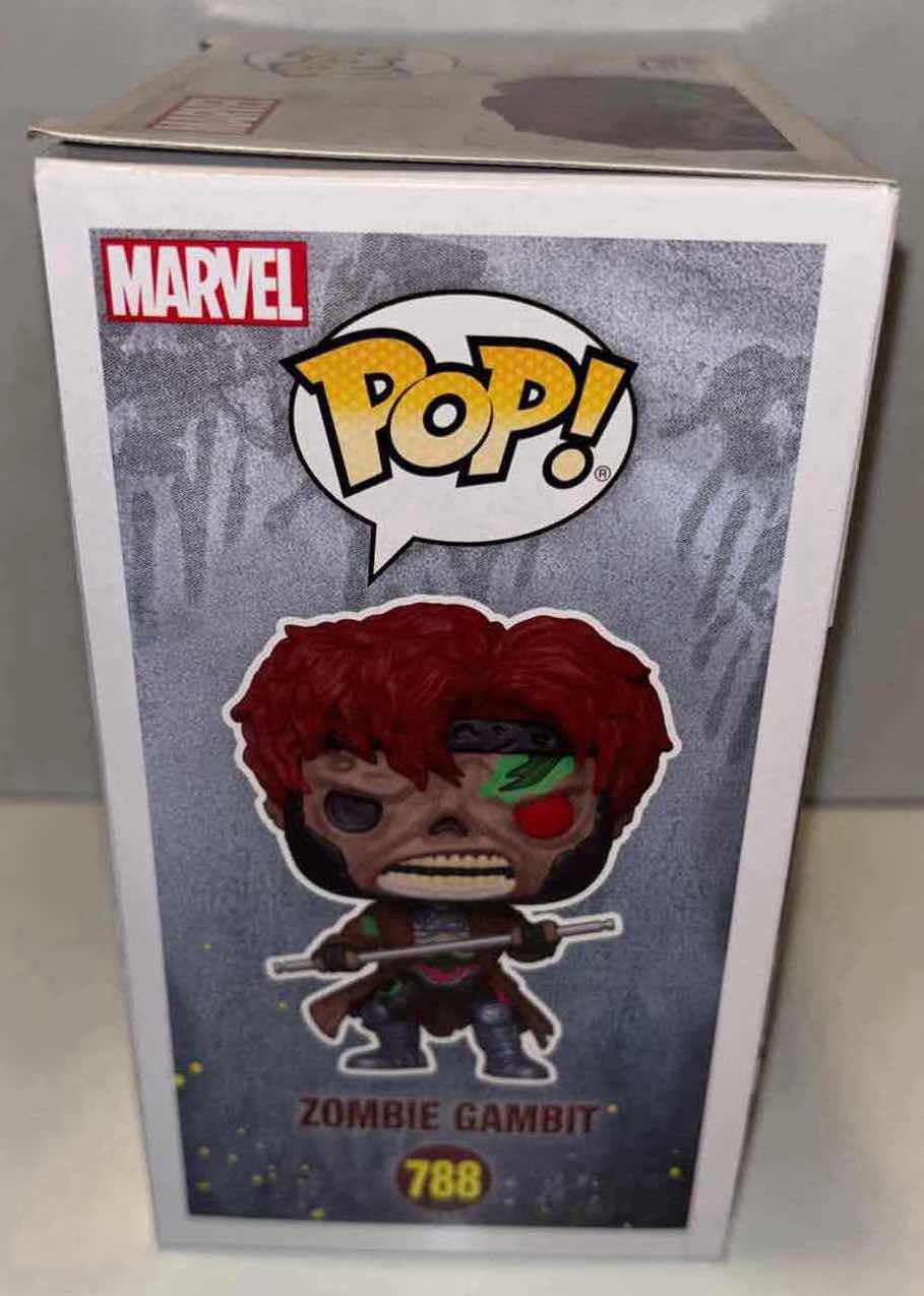 Photo 4 of NEW FUNKO POP! MARVEL ZOMBIES BOBBLEHEAD FIGURE, #788 ZOMBIE GAMBIT & ZOMBIE GAMBIT POCKET POP KEYCHAIN