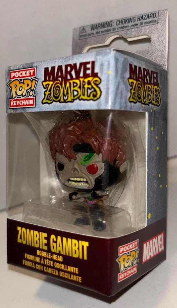 Photo 6 of NEW FUNKO POP! MARVEL ZOMBIES BOBBLEHEAD FIGURE, #788 ZOMBIE GAMBIT & ZOMBIE GAMBIT POCKET POP KEYCHAIN