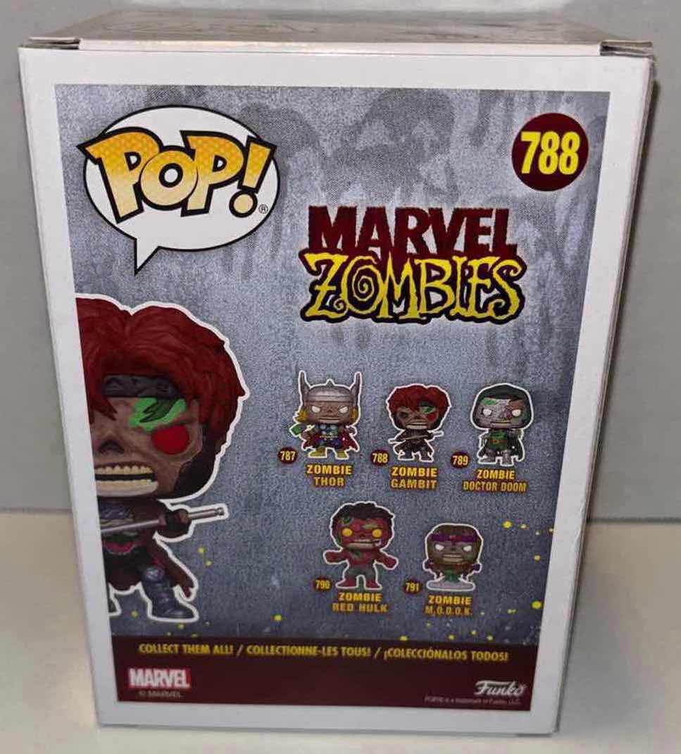 Photo 5 of NEW FUNKO POP! MARVEL ZOMBIES BOBBLEHEAD FIGURE, #788 ZOMBIE GAMBIT & ZOMBIE GAMBIT POCKET POP KEYCHAIN