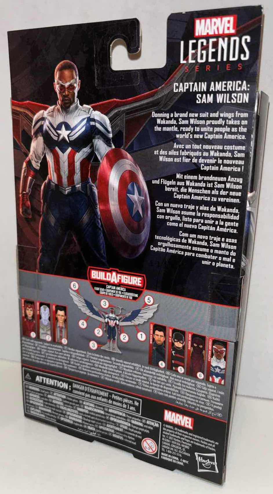 Photo 3 of NEW HASBRO MARVEL LEGENDS SERIES ACTION FIGURE & ACCESSORIES, THE FALCON & THE WINTER SOLDIER “CAPTAIN AMERICA”