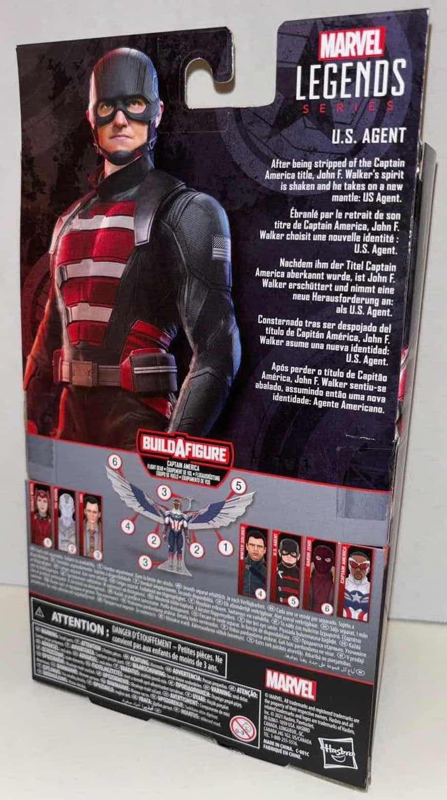 Photo 3 of NEW HASBRO MARVEL LEGENDS SERIES ACTION FIGURE & ACCESSORIES, THE FALCON & THE WINTER SOLDIER “U.S. AGENT”