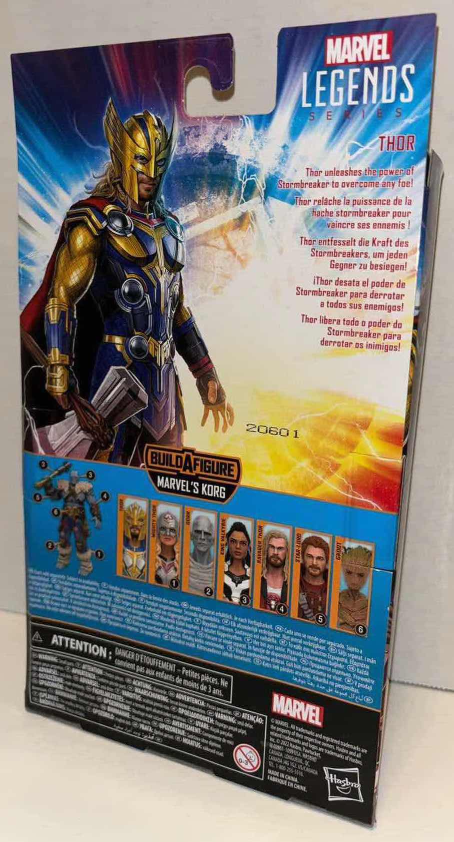 Photo 3 of NEW HASBRO LEGENDS SERIES ACTION FIGURE & ACCESSORIES, THOR LOVE AND THUNDER “THOR”