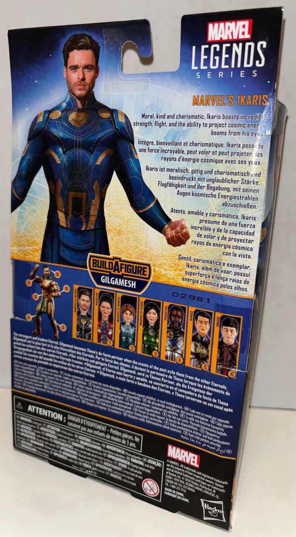 Photo 3 of NEW HASBRO MARVEL LEGENDS SERIES ACTION FIGURE & ACCESSORIES, ETERNALS “MARVEL’S IKARIS”