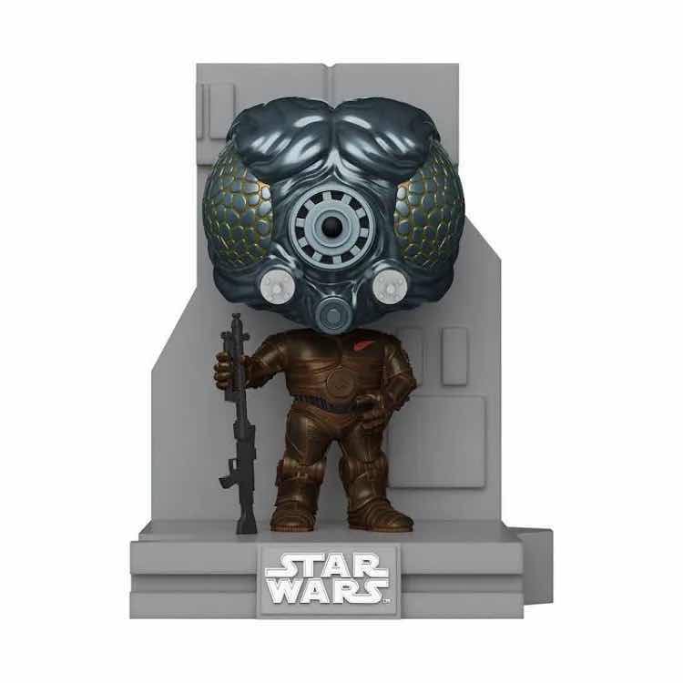 Photo 1 of NEW FUNKO POP! STAR WARS DELUXE BOBBLEHEAD FIGURE, #439 BOUNTY HUNTERS COLLECTION: 4-LOM (GAMESTOP EXCLUSIVE)