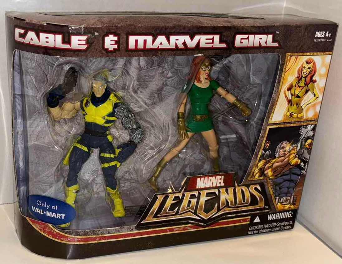 Photo 2 of NEW HASBRO MARVEL LEGENDS ACTION FIGURES & ACCESSORIES 2-PACK, “CABLE” & “MARVEL GIRL”  (WALMART EXCLUSIVE)